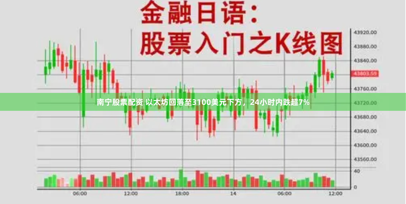 南宁股票配资 以太坊回落至3100美元下方，24小时内跌超7%