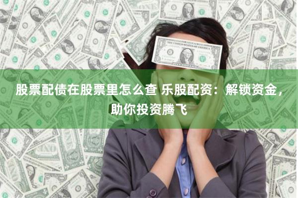 股票配债在股票里怎么查 乐股配资：解锁资金，助你投资腾飞